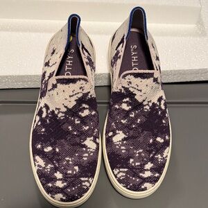 Rothy's Purple and Cream Sneakers
